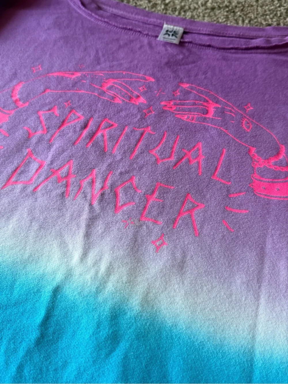 Zumba Fitness Ombre 'Spiritual Dancer' Sweatshirt - Purple, Turquoise & Pink - Picture 4 of 8